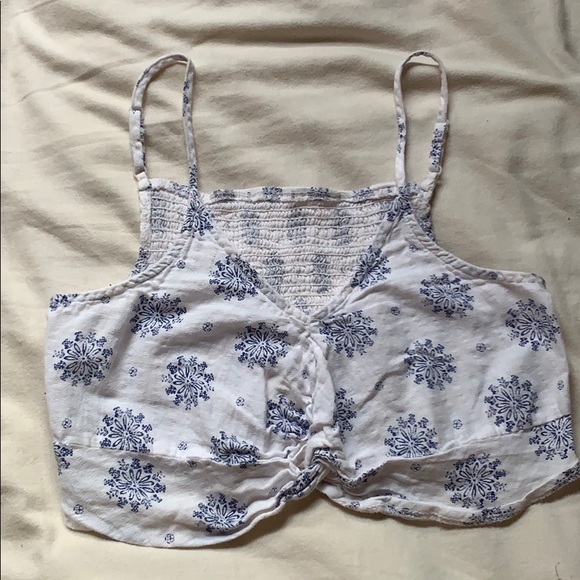 FLORAL CROP TOP - Picture 1 of 4